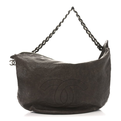 Chanel Calfskin Modern Chain Hobo Brown 1 of 11