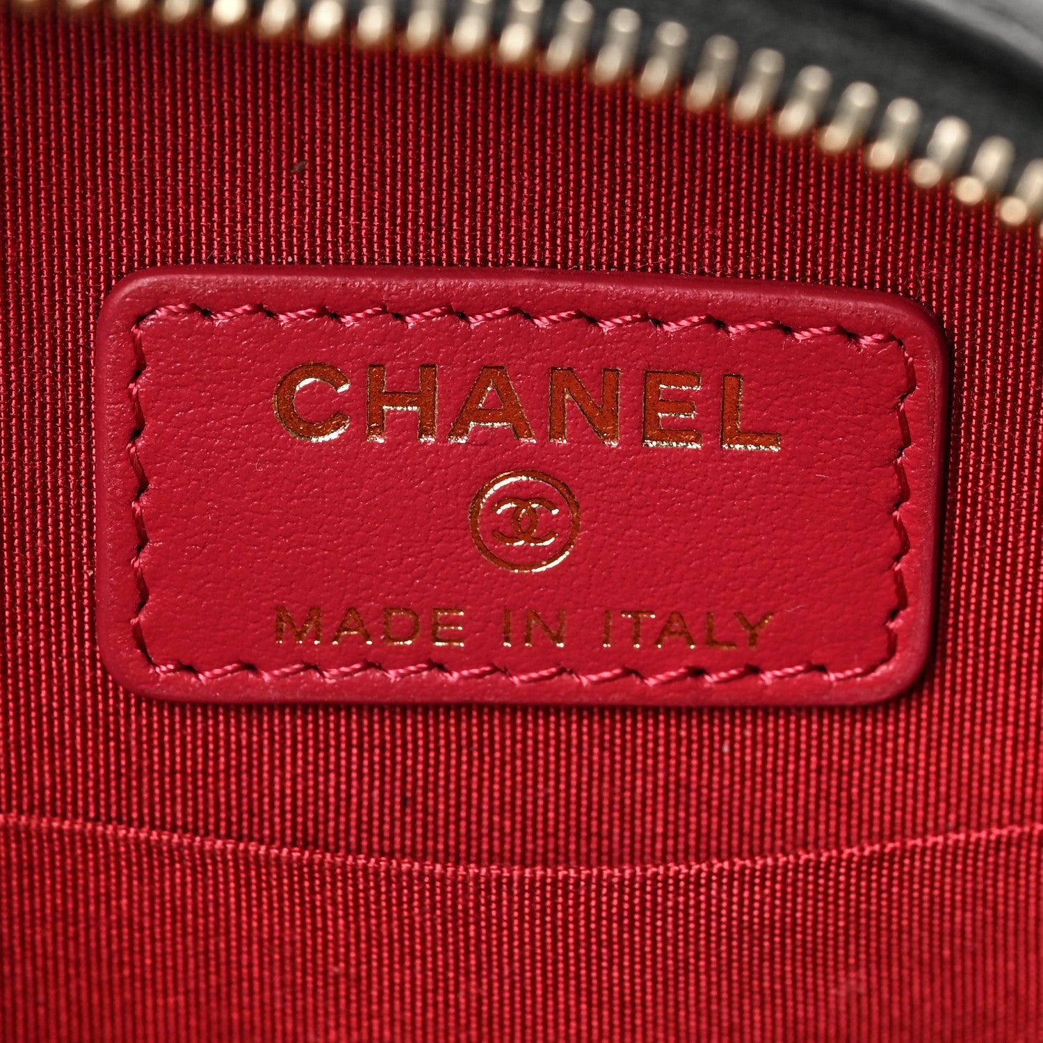 Chanel Shiny Goatskin Quilted Chanel 19 Round Clutch With Chain Black 8 of 11