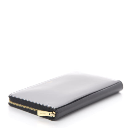 Celine Spazzolato Calfskin Large Zip Around Multifunction Wallet Black 3 of 5