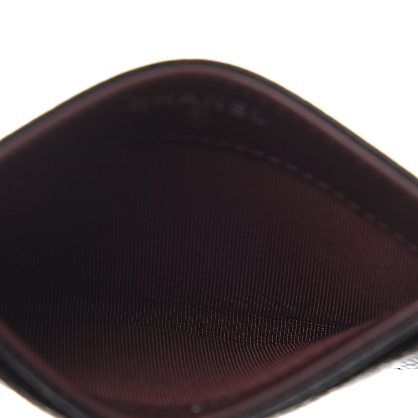 Caviar Quilted Card Holder Black