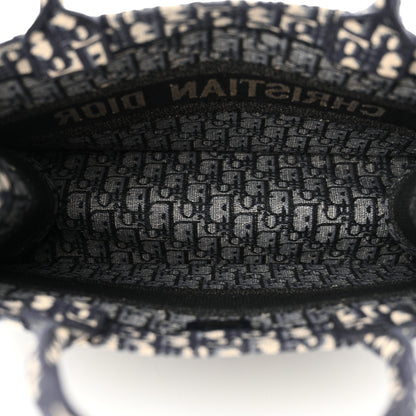 Christian Dior Oblique Medium Book Tote Blue Multicolor 5 of 12