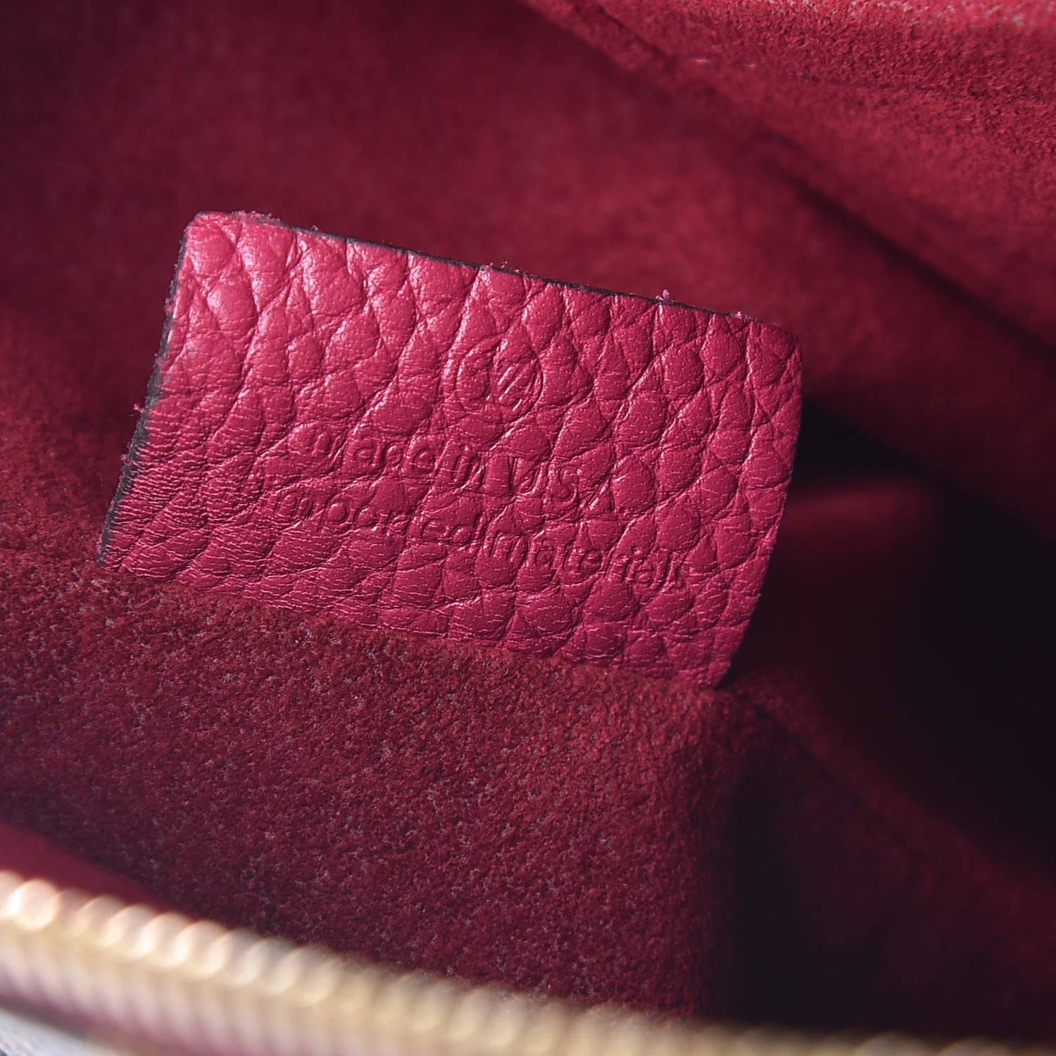 Louis Vuitton Damier Ebene Cuir Taurillon Hyde Park Fuchsia 7 of 8