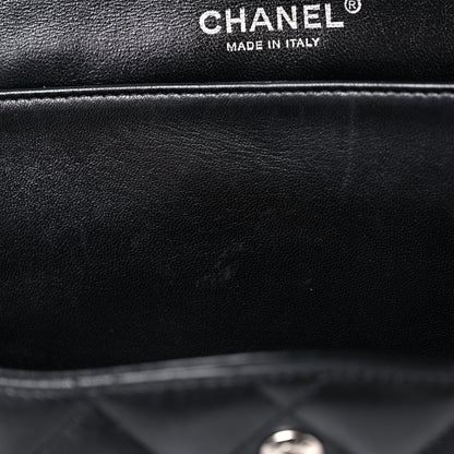 Chanel Lambskin Quilted Jumbo Double Flap So Black 14 of 15