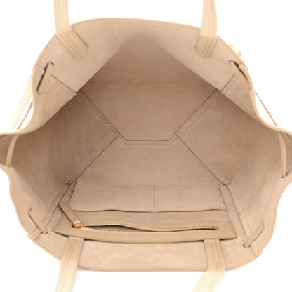 Celine Soft Grained Calfskin Medium Belt Cabas Phantom Beige 5 of 10