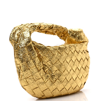Bottega Veneta Metallic Nappa Intrecciato Mini Jodie Gold 3 of 8