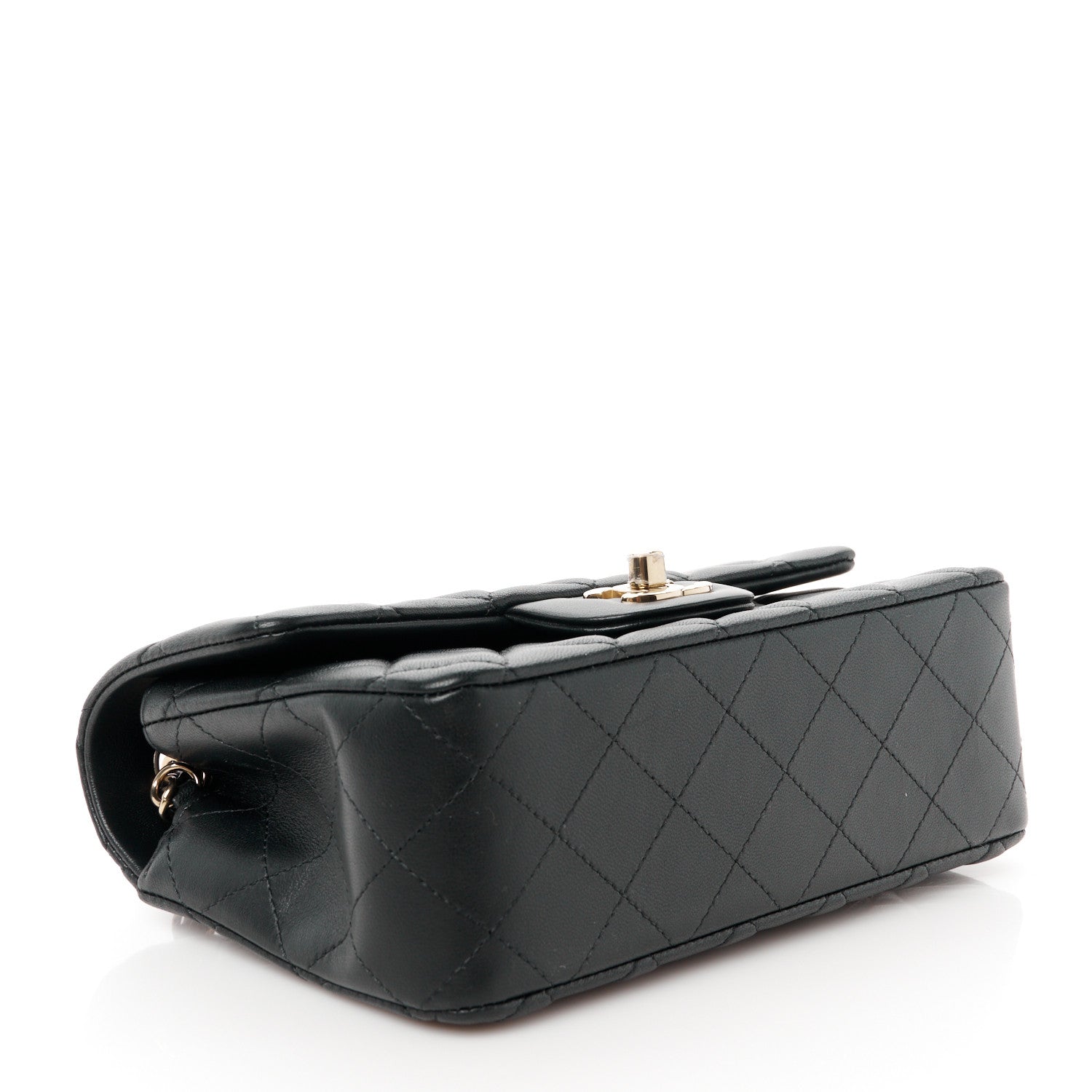 Chanel Lambskin Quilted Mini Rectangular Flap Black 4 of 11