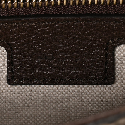 Gucci GG Supreme Monogram Textured Dollar Calfskin Blondie Chain Shoulder Flap Bag Beige Ebony New Acero 6 of 10