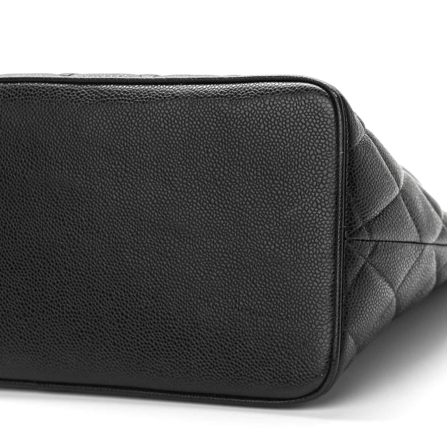 Caviar Quilted Medallion Tote Black