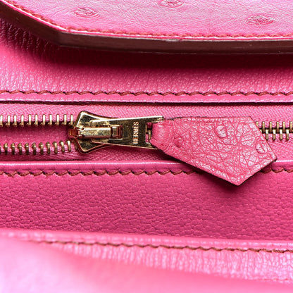 Hermes Ostrich Birkin 35 Fuchsia 19 of 35