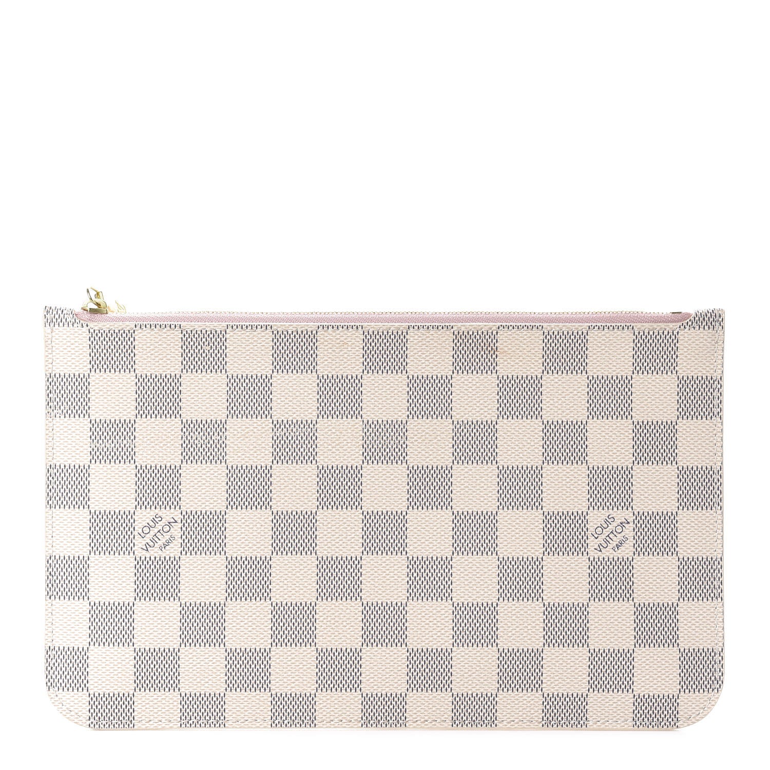Louis Vuitton Damier Azur Neverfull MM GM Pochette Rose Ballerine 1 of 8