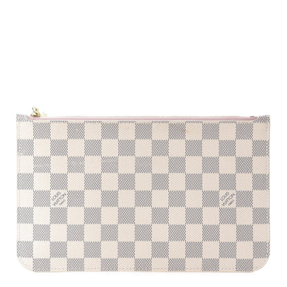 Louis Vuitton Damier Azur Neverfull MM GM Pochette Rose Ballerine 1 of 8
