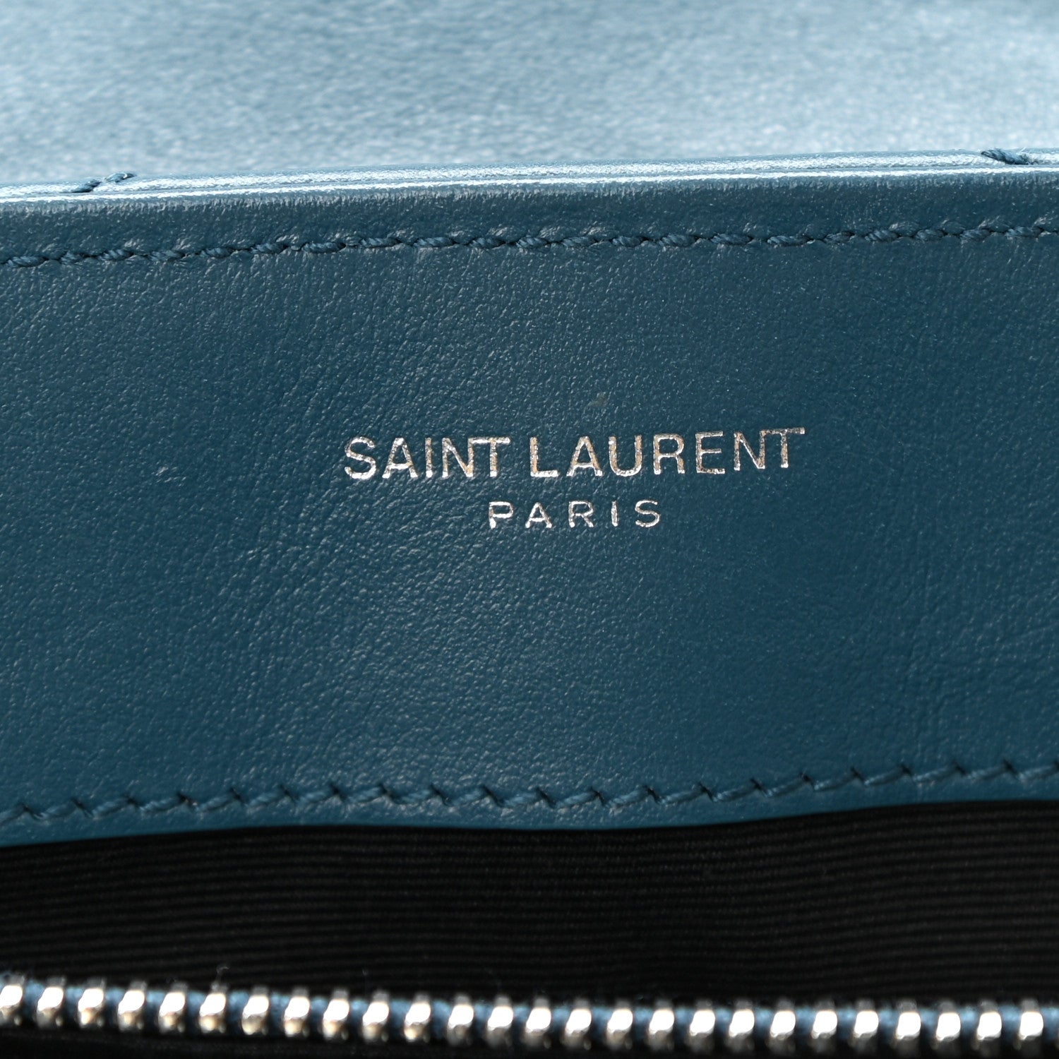 Saint Laurent Calfskin Y Quilted Monogram Small Loulou Chain Satchel Green 6 of 11