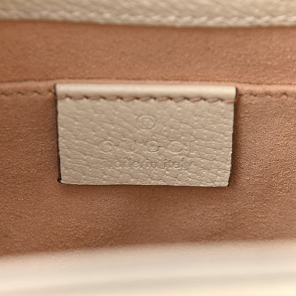 Gucci Glazed Textured Calfskin Web Small Ophidia Bucket Bag Mystic White 6 of 10