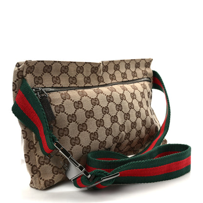 Gucci Monogram Web Belt Bag Dark Brown 3 of 9