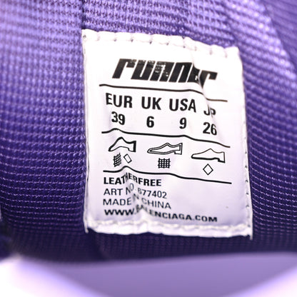 Balenciaga Mesh Rubber Womens Runner Sneakers 39 Purple Grey White Black 8 of 9