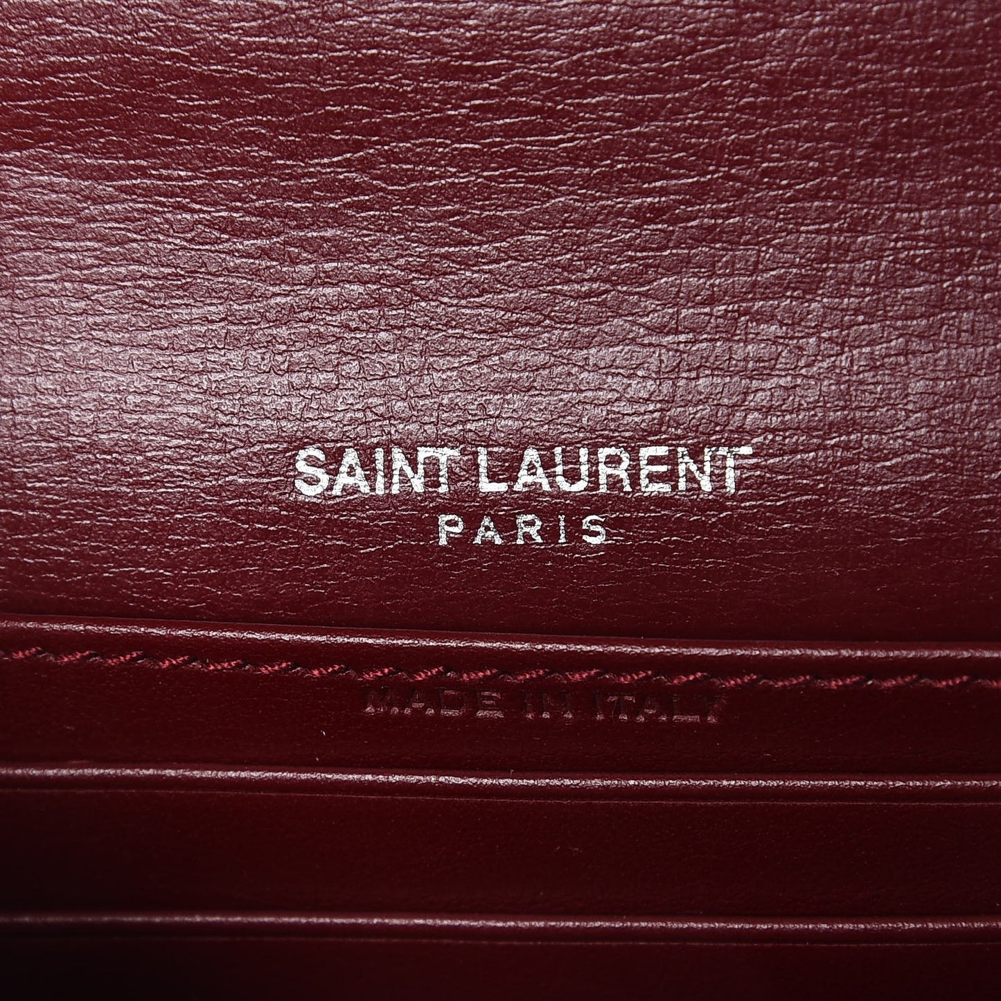 Calfskin Monogram Sunset Chain Wallet Palissandre