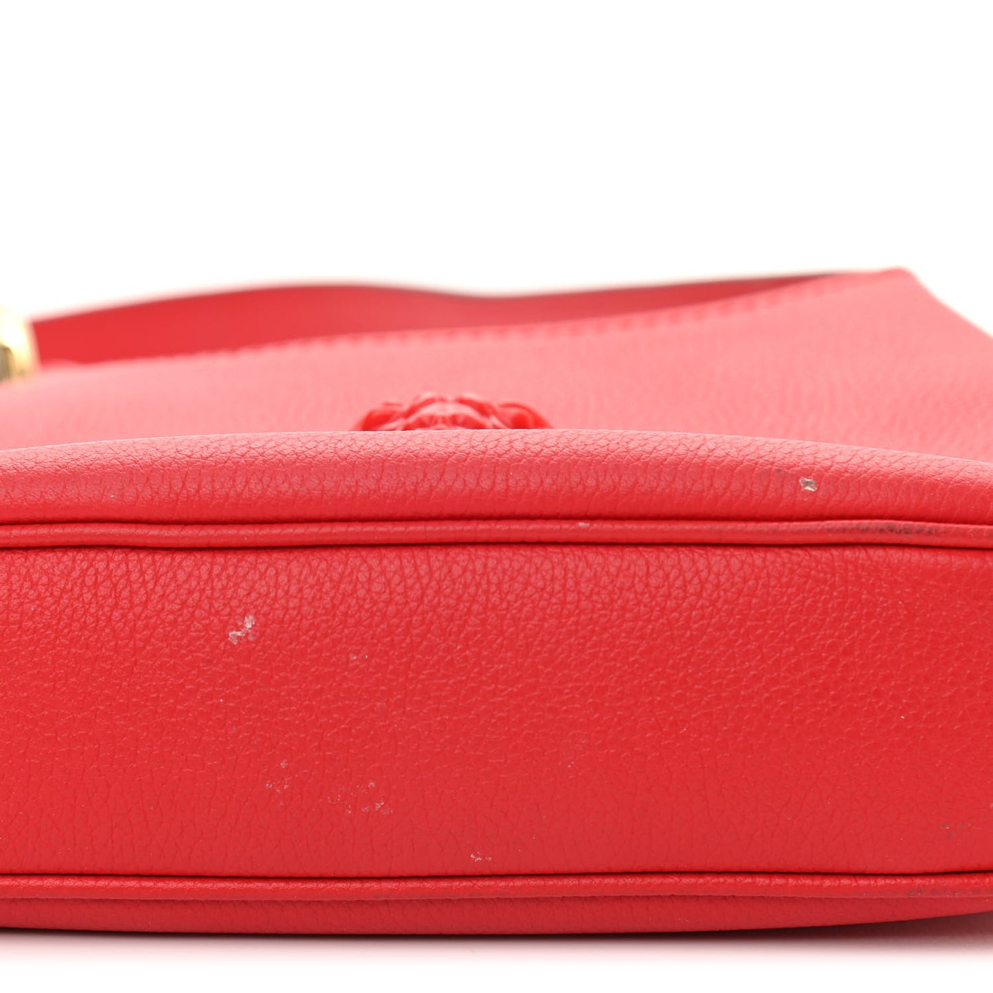 Calfskin La Medusa Small Hobo Crossbody Red