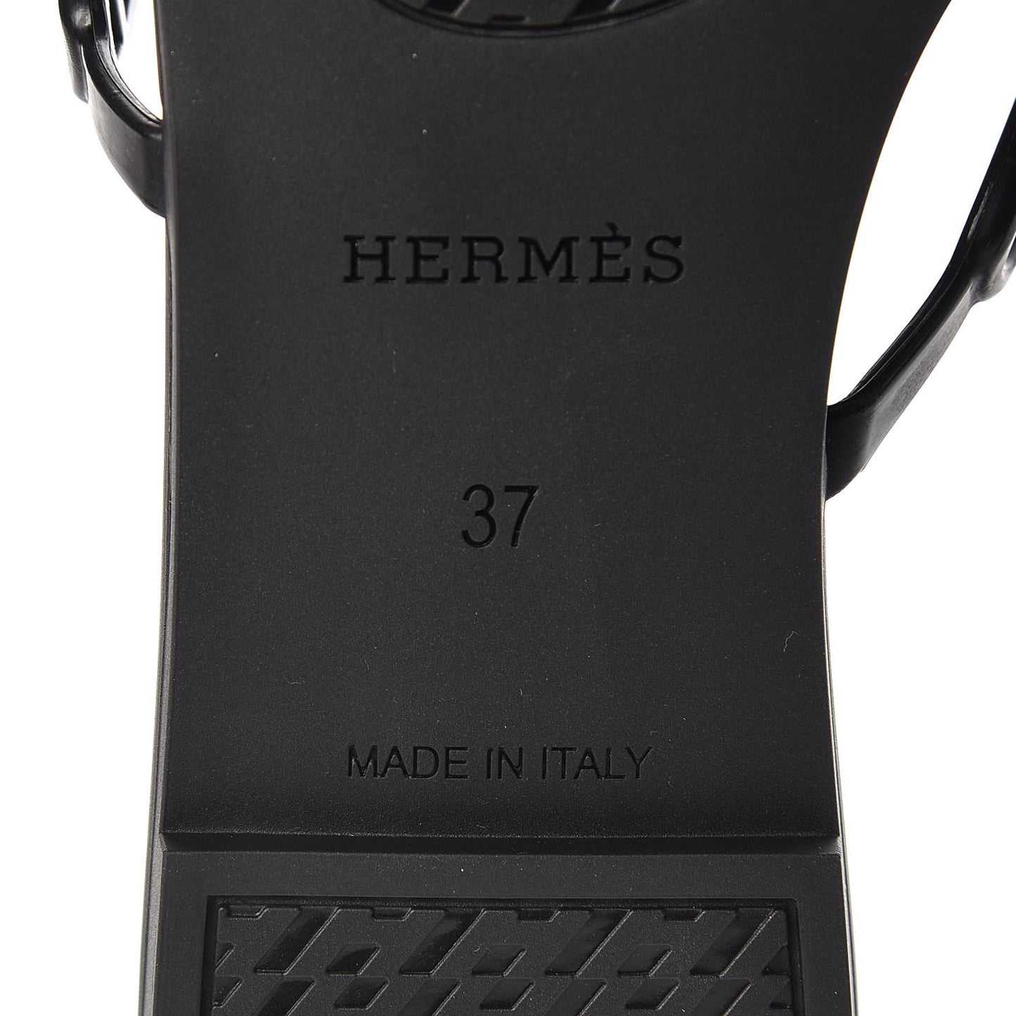 Rubber Chaine d'Ancre Rivage Sandals 37 Black