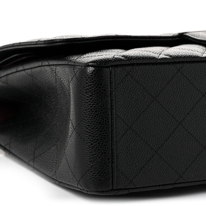 Chanel Caviar Quilted Maxi Double Flap Black 9 of 10