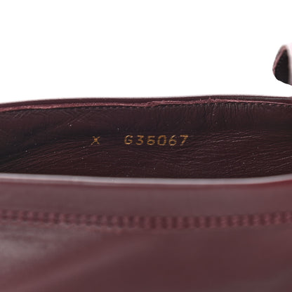 Chanel Calfskin CC Chain Mocassin Loafers 42 Burgundy 8 of 14