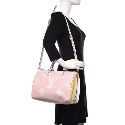 Louis Vuitton Monogram Giant Speedy Bandouliere 30 Rouge 2 of 10