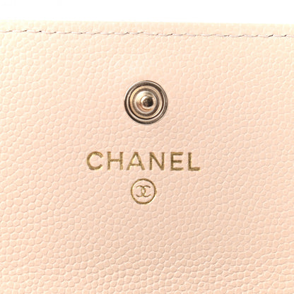 Chanel Caviar Pearl Quilted Coco Candy Flap Card Holder Beige 7 of 8