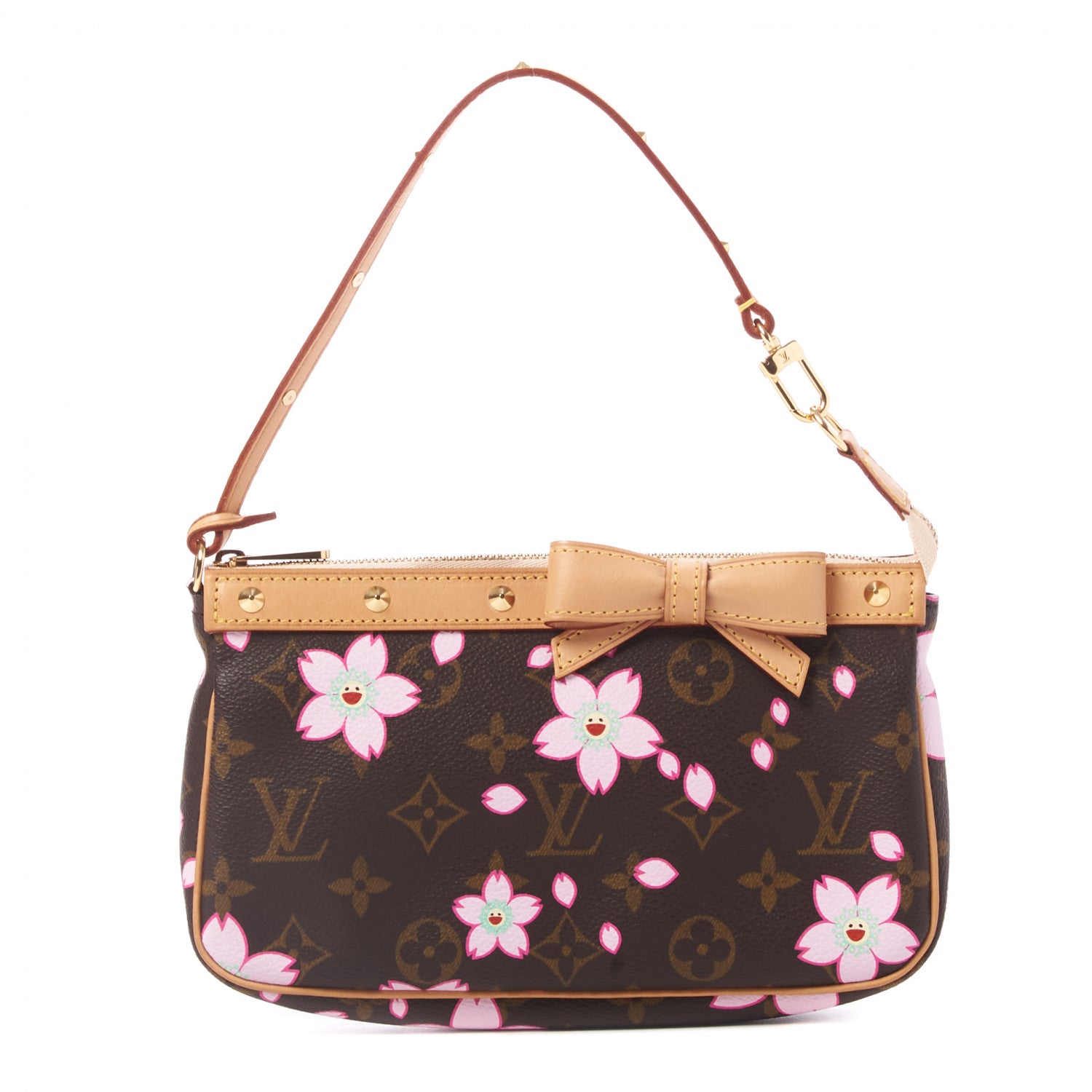 Louis Vuitton Monogram Cherry Blossom Pochette Accessories Brown 1 of 8