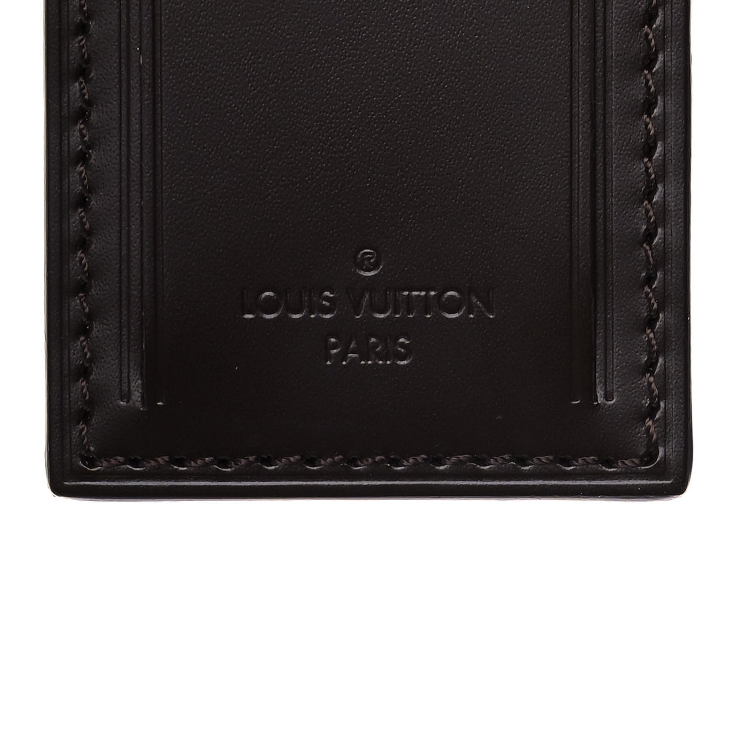 Calfskin Luggage Tag Ebene