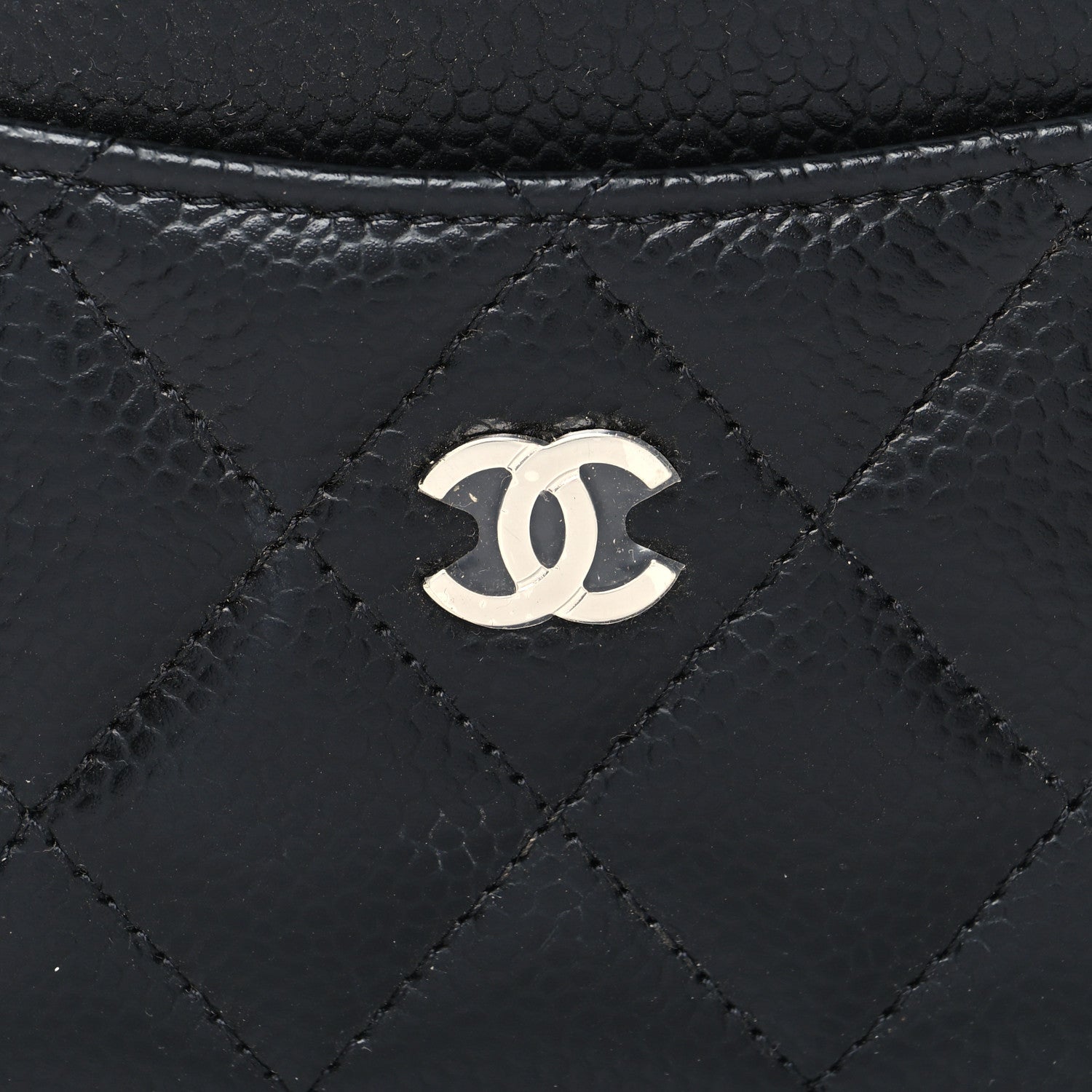 Chanel Caviar Quilted Card Holder Black 9 of 10