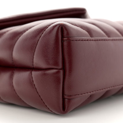 Saint Laurent Calfskin Y Quilted Monogram Toy Loulou Monogram Crossbody Bag Rouge Legion 9 of 12