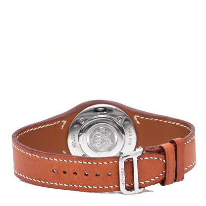 Hermes Stainless Steel Barenia 30mm Harnais Quartz Watch Fauve 3 of 4