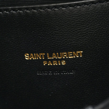 Saint Laurent Lambskin Quilted Monogram Sade Hobo Black 6 of 9