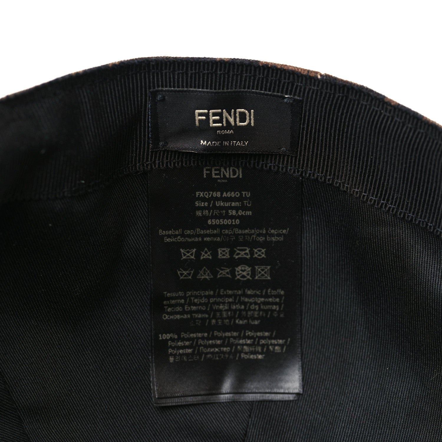 Fendi Canvas FF Reloaded Baseball Hat Tobacco Yellow 7 of 8