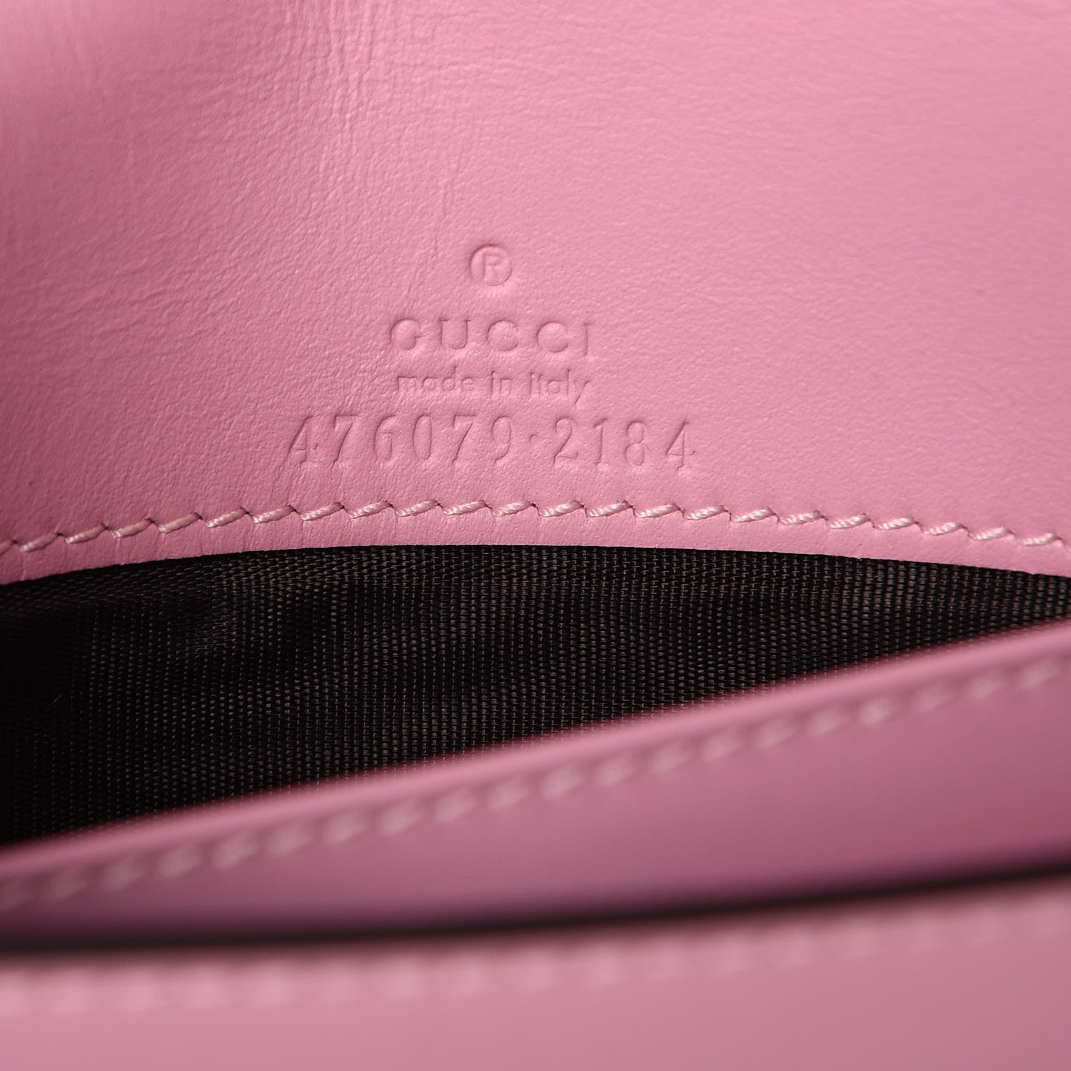 Gucci Snakeskin Mini Queen Margaret Chain Shoulder Bag Sugar Pink 6 of 6