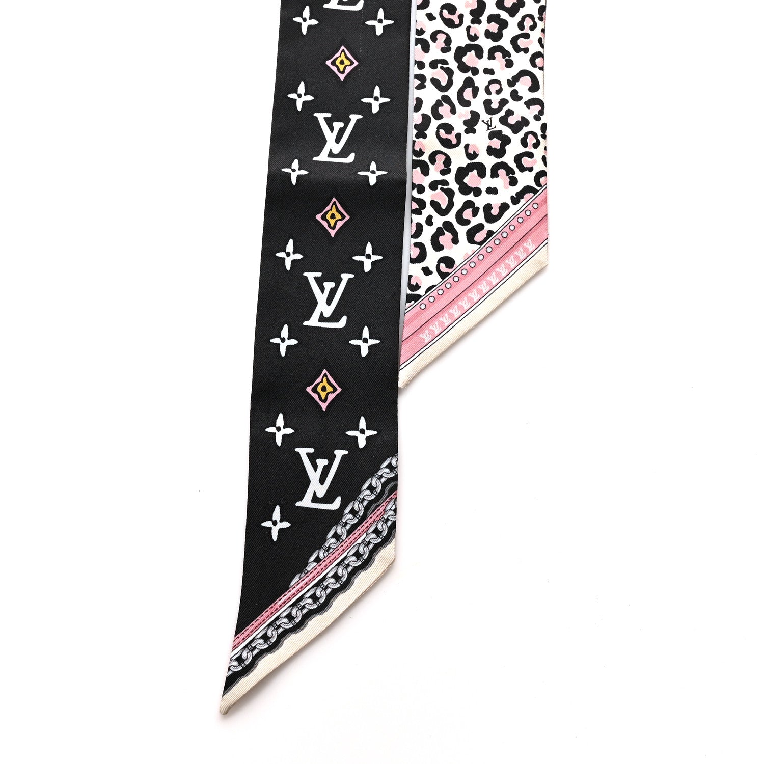 Louis Vuitton Silk Monogram Wild At Heart BB Bandeau Black 2 of 3