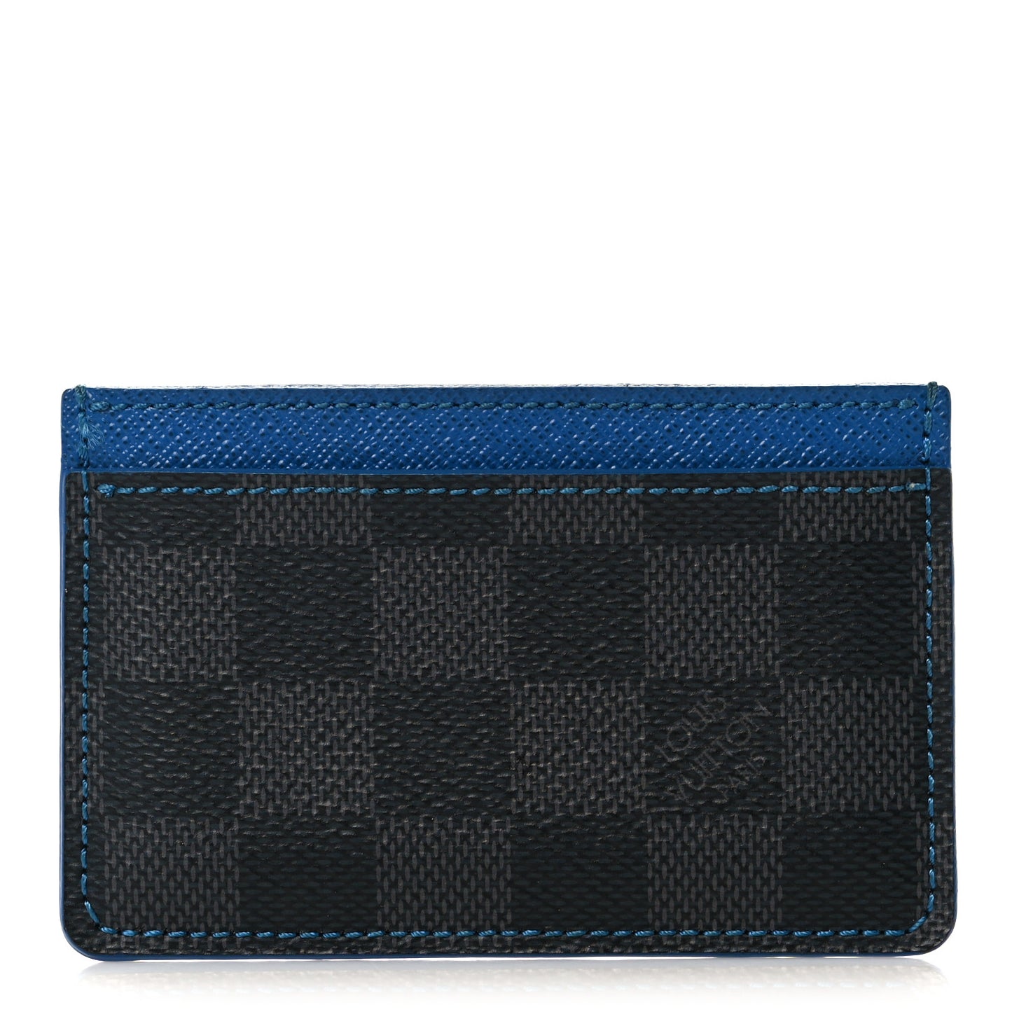 Damier Graphite Card Holder Blue