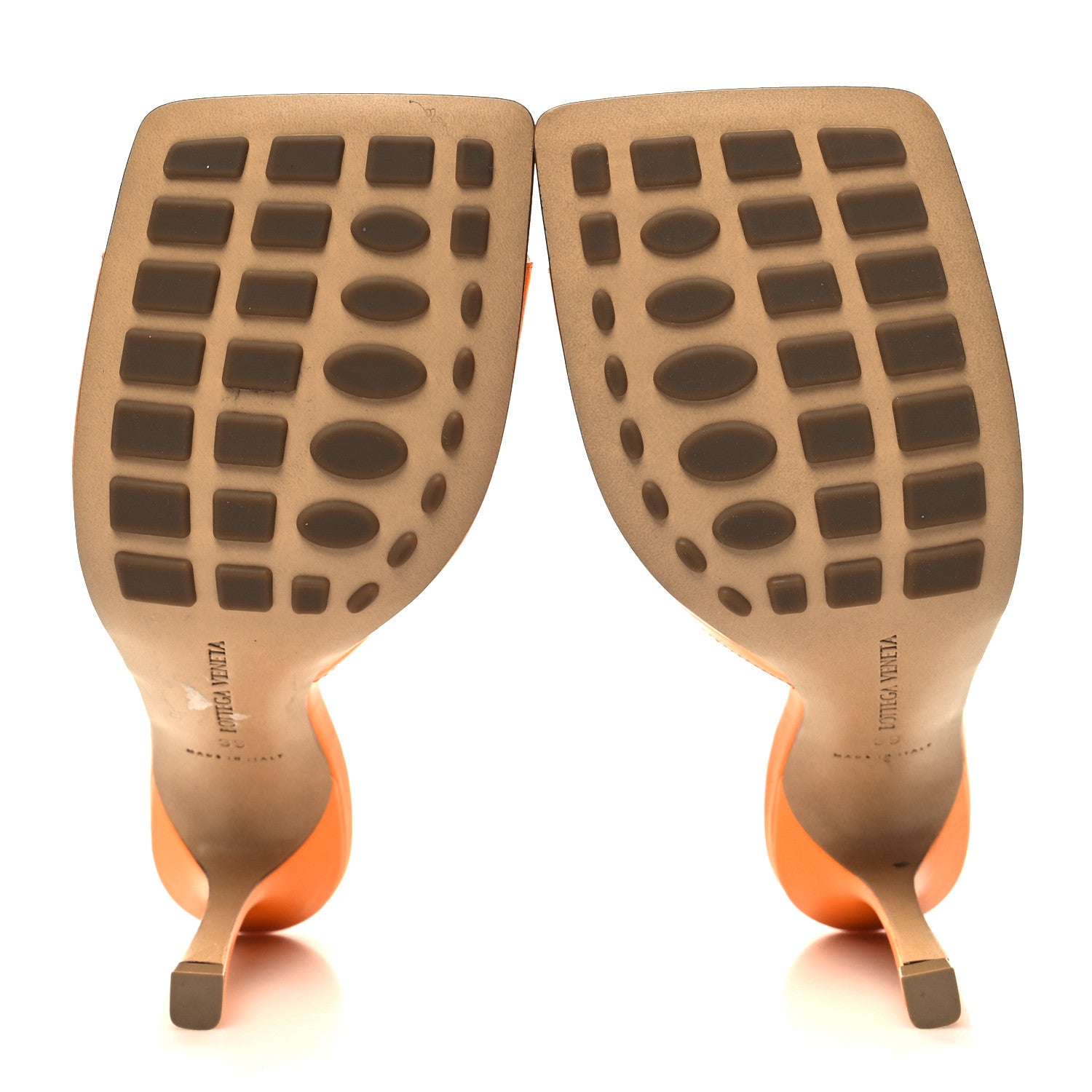Bottega Veneta Lambskin Stretch Mule Sandals 39 Tangerine 5 of 8