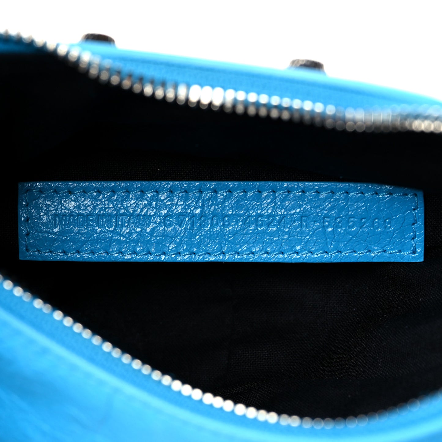 Agneau Arena Le Cagole Shoulder Bag XS Cyan