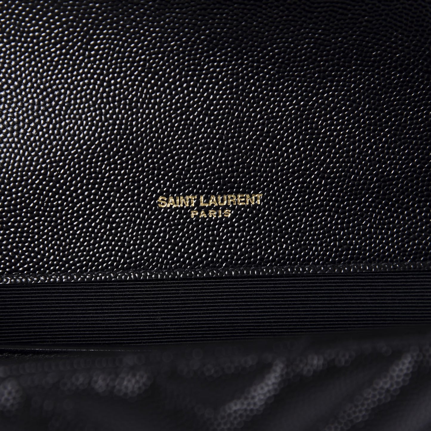 Grain De Poudre Matelasse Chevron Medium Monogram Satchel Black