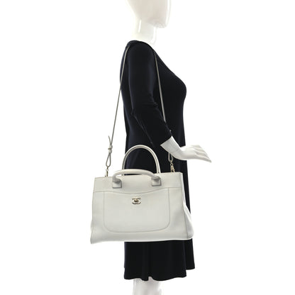 Chanel Grained Calfskin Small Neo Executive Shopper Tote White 2 of 21