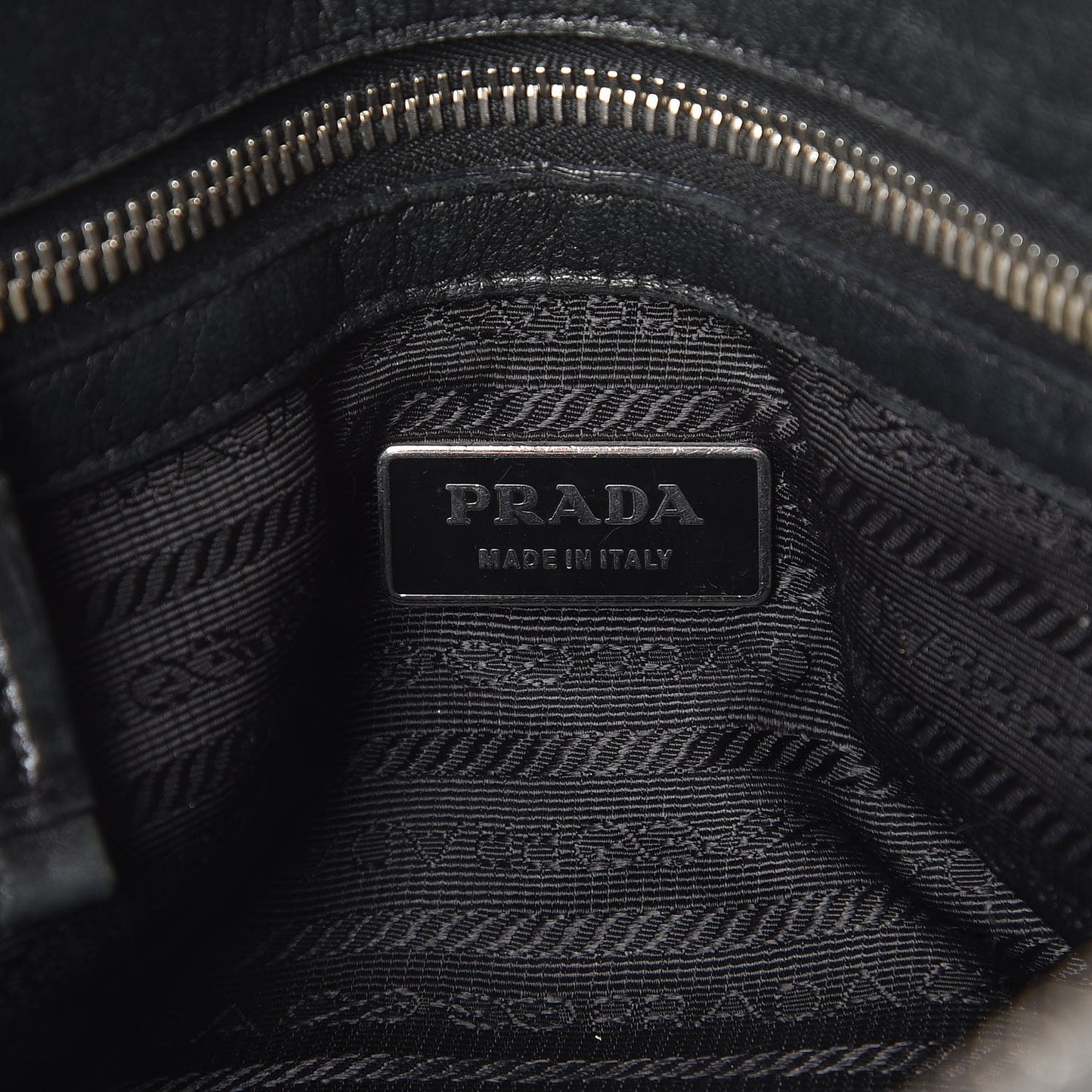 Nappa Gaufre Shopping Satchel Black