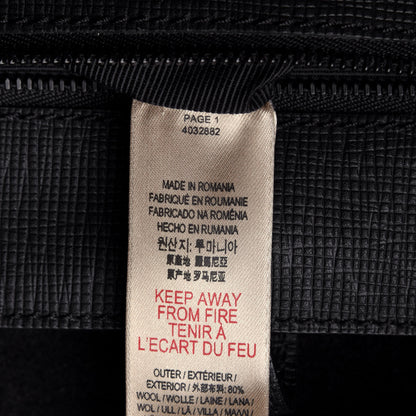 Burberry Wool House Check Large Rucksack Backpack Black 6 of 9