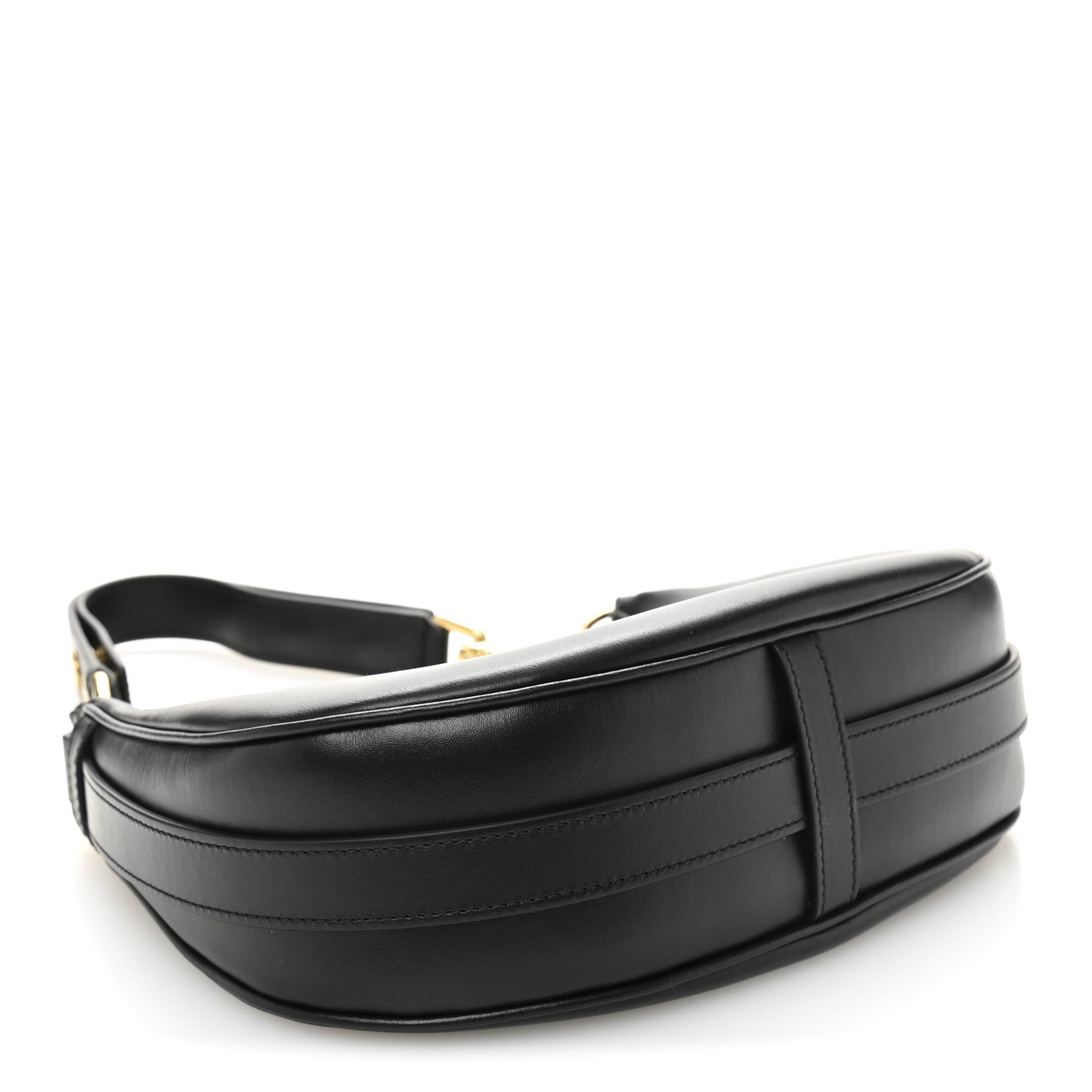 Celine Smooth Calfskin Medium Strap Ava Shoulder Bag Black 4 of 11