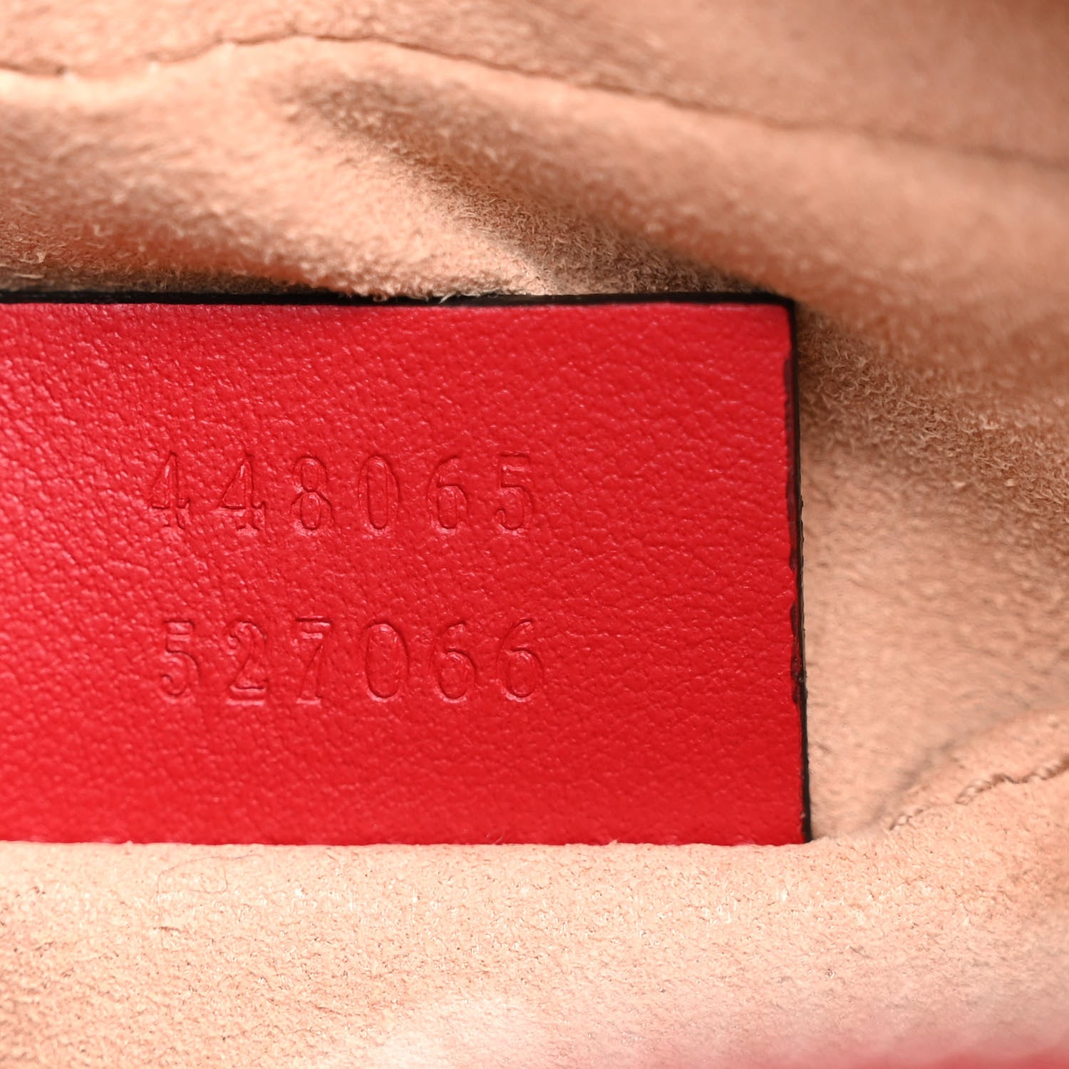 Gucci Calfskin Matelasse Mini GG Marmont Chain Shoulder Bag Hibiscus Red 7 of 12