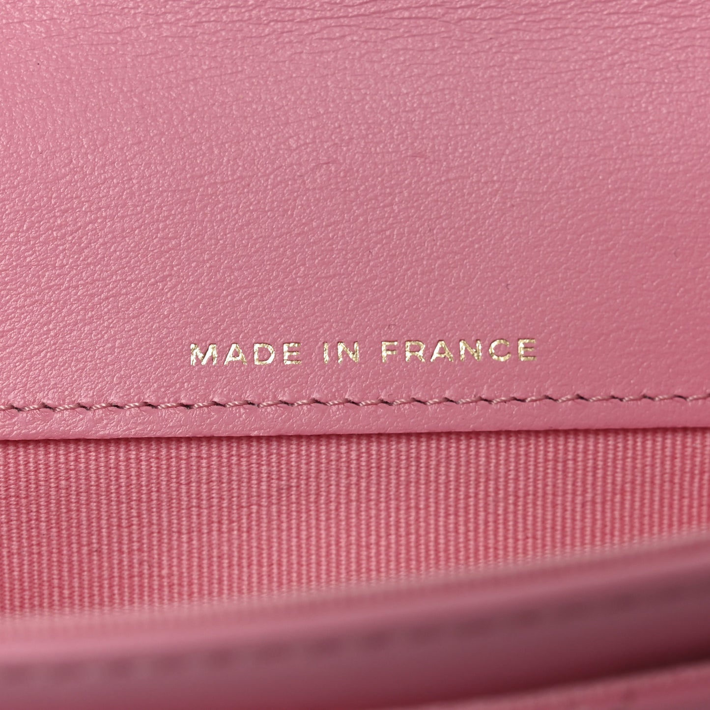 Lambskin Quilted Flap Card Holder Wallet Pink