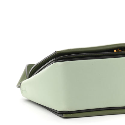 Celine Shiny Smooth Calfskin Medium Frame Shoulder Bag Olive Pastel Green 9 of 13