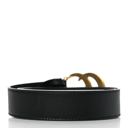 Gucci Calfskin Double G 30mm Belt 80 32 Black 3 of 7