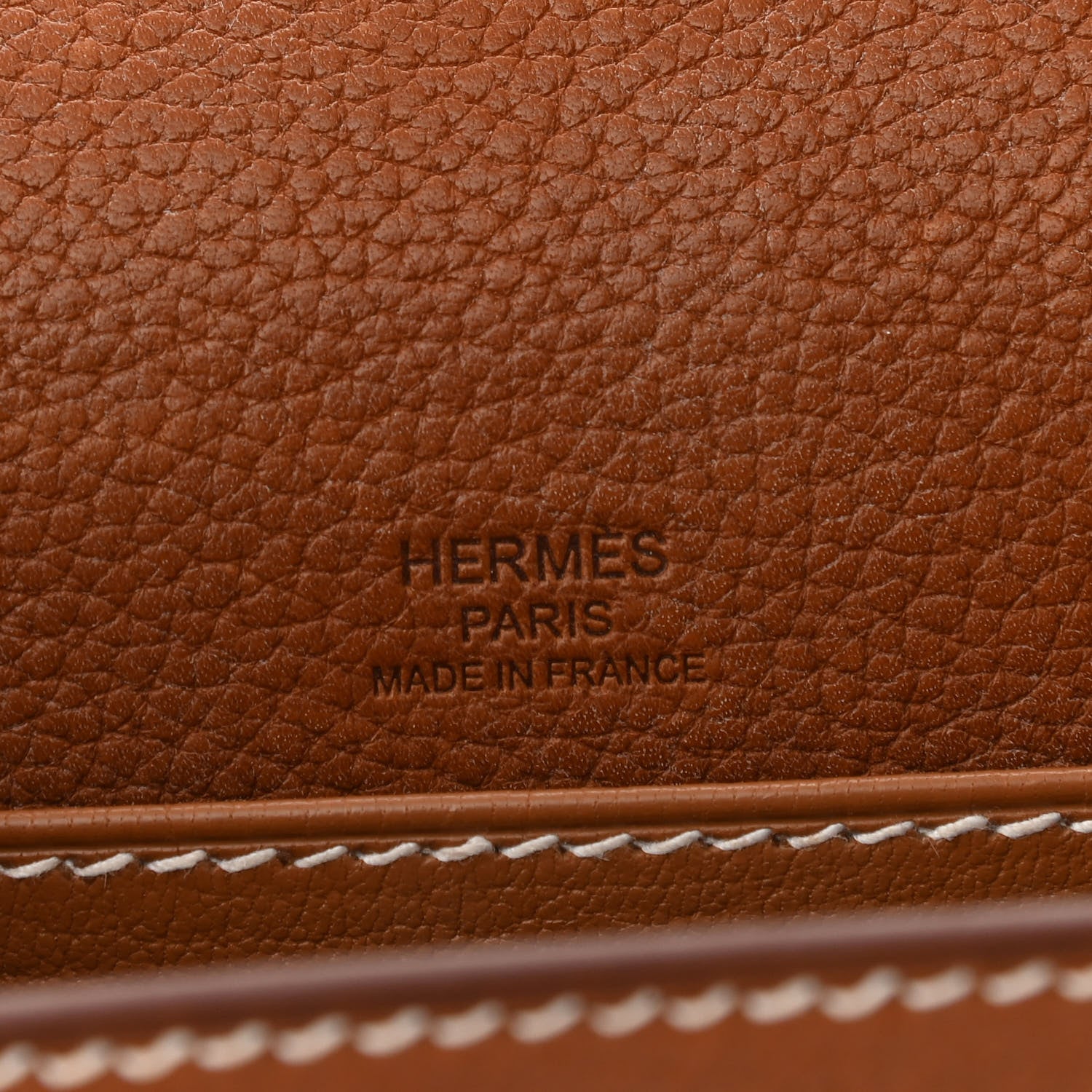 Hermes Barenia Faubourg Mini Sac Roulis Fauve 6 of 12