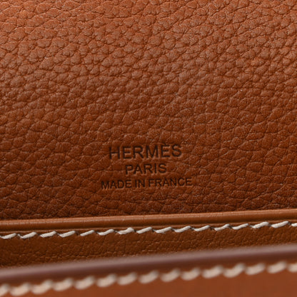 Hermes Barenia Faubourg Mini Sac Roulis Fauve 6 of 12