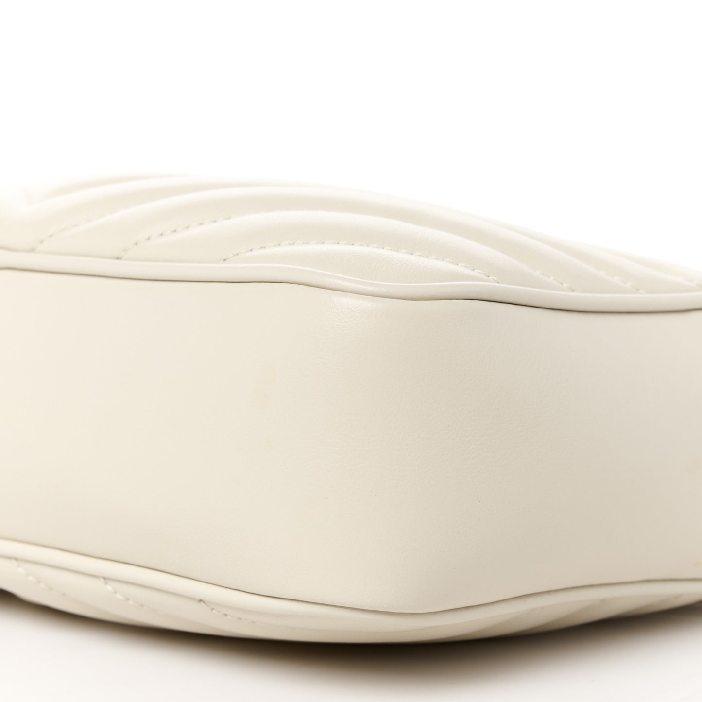 Calfskin Matelasse Monogram Lou Camera Bag Crema Soft